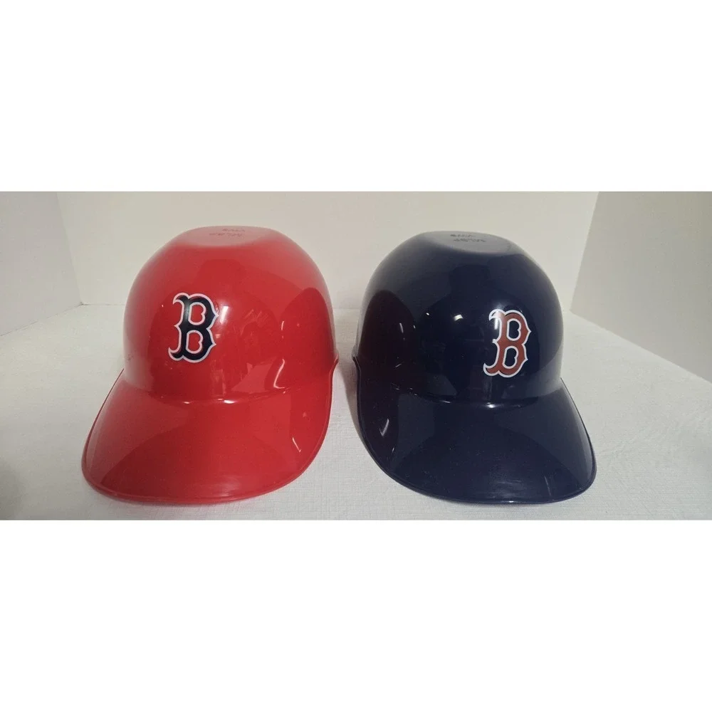 Lot Of 2 Boston Red‎ Sox Plastic Batting Helmet Bowls